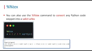 Python calculation code in Latex Handcalcs