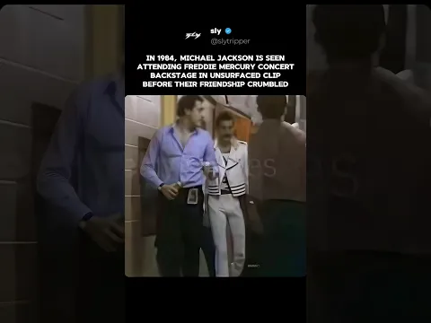 MICHAEL JACKSON AND FREDDIE MERCURY BACKSTAGE IN 1984 MINUTES BEFORE CONCERT 😲❤️