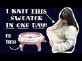 I Knit a Cute Sweater on a Sentro 48 Knitting Machine