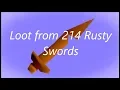 Loot from 214 Rusty Swords - OSRS