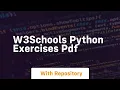 w3schools python exercises pdf