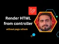 Render PHP Inside the HTML How to Render Server Side data in Client Side without page Refresh