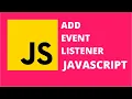 addEventListener JavaScript