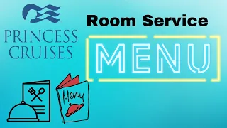 Room Service Menu on the Caribbean Princess
