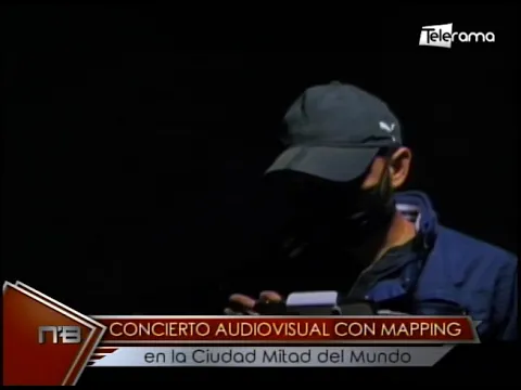 Concierto audiovisual con mapping en la ciudad Mitad del Mundo