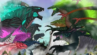 Godzilla VS Biollante FULL PART King Titan Sea Eater Biozilla And Monster Animation Compilation 