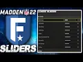 The Best All-Madden Sliders For For Madden 22 Franchise