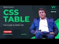Master CSS Table Styling in Minutes with W3Schools Easy Beginner-Friendly Story By Rakesh