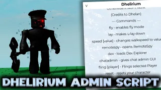 Dhelirium FE Admin Script - ROBLOX EXPLOITING
