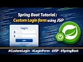 13 - Spring Boot Tutorial Custom Login form using JSP