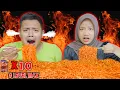 Dinda \u0026 Ibnu Mukbang Mie Samyang + 2 Botol Bon Cabe Level 30