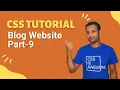 css full course bangla tutorial 75 Project 5 Blog website part-9 mobile navigation menu