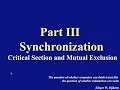 Concurrent Computing Part III Synchronization Basics