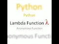 Anonymous Function Return Statements in Python 12th CS Chapter-7 Part-5