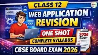 Class 12 Web Application Revision One Shot Complete Syllabus CBSE Board Exam 2026 Code 803