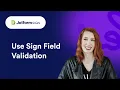 How to Validate Data Before Submission Jotform Sign Tutorial