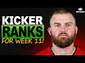 Week 11 Kicker Fantasy Football Rankings Top-15