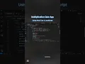 Multiplication Quiz App Html Css JavaScript