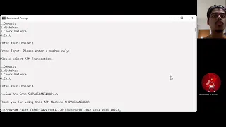 Simple ATM Machine System Using Java OOP PBT Presentation