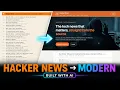 I Rebuilt Hacker News With AI From Clone to Live Website