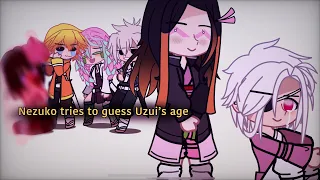 Nezuko tries to guess Uzui s age Demon Slayer takes place after Swordsmith Villiage Arc
