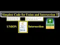How to find Union Intersection of Two arrays SDET-tech