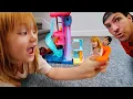 Download Lagu ADLEY and DAD SHRiNK!!  a Magic Locket makes us tiny! HELP can Polly Pocket help us grow big again!