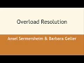 Overload Resolution