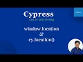 Cypress End To End Testing How To Make Assertions About The Url cy location
