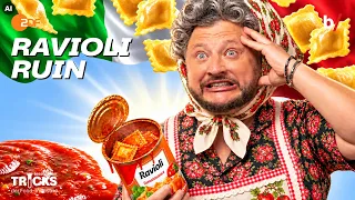 Ravioli Rätsel: Sebastian Lege sucht das Fleisch in Edekas Dosen-Ravioli