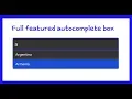 Full featured Autocomplete suggestion Enhanced