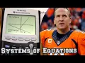 Peyton Manning Teaches Solving Systems of Equations by Graphing