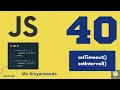 Isomo rya JavaScript 40 Menya gukoresha setTimeout na setInterval - Techinika