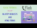 06 HTTP Requests HTML Forms in Telugu Flask Tutorials in Telugu Python Web Development