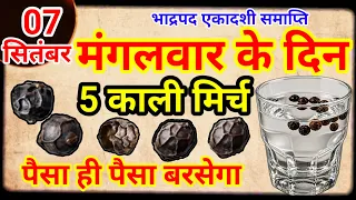 7 सितंबर 2026 एकादशी समाप्ति मंगलवार 5 काली मिर्च का ये उपाय जरूर करें | Pradeep Ji Mishra