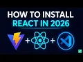 How to Install React js in Visual Studio Code 2026 Goodbye Create React App Vite React Project