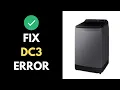 Fix Error dC3 on Samsung Washer - Full Guide 2025