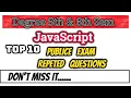 Degree E comerce And Javascript important Questions with Programs