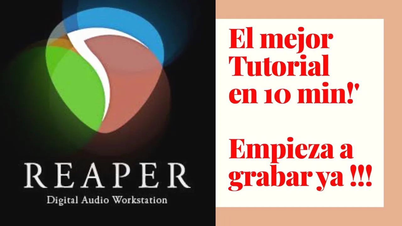 TUTORIAL REAPER, EMPIEZA A GRABAR YA! CÓMO UTILIZAR REAPER FÁCILMENTE!!