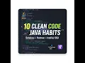 10 Habits to Write Clean Java Code Database Postman IntelliJ IDEA
