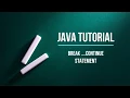 Java Bangla Tutorial Part 20 Java Full Course Break and Continue Statement
