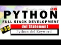 Live - Python del Statement With Examples Python Tutorial