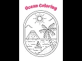 Ocean Coloring Worksheet Set Free Printable