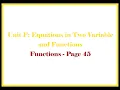 Unit F 7 Functions