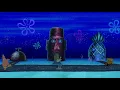 Pictures of Bikini Bottom at night with random gifs of Spongebob while the Matrix theme plays