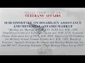 Subcommittee on Disability Assistance and Memorial Affairs Markup