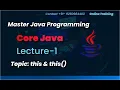 Mastering this in Java A Comprehensive Guide for Beginners by Prashant Sir