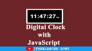 How to make Digital Clock with JavaScript JavaScript Project Digital clock html css java script