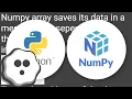 How is the memory allocated for numpy arrays in python