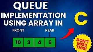 Queue implementation using array in C